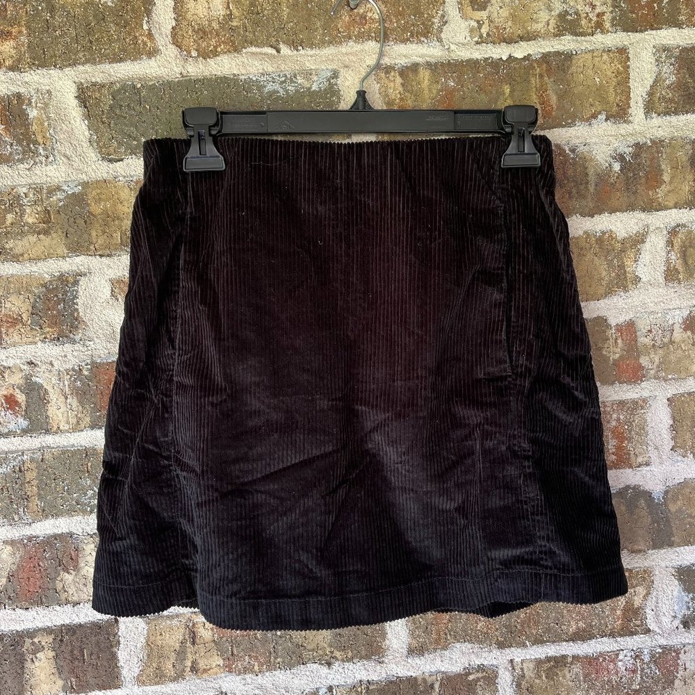 American Eagle Black Corduroy Mini Skirt XS